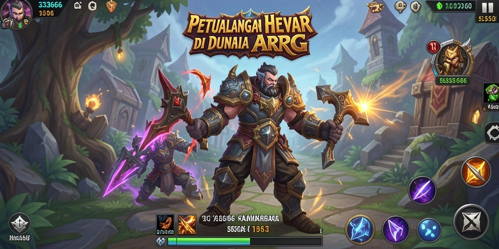 Tampilan gameplay yang mendebarkan dari 333666 dengan pertarungan seru.