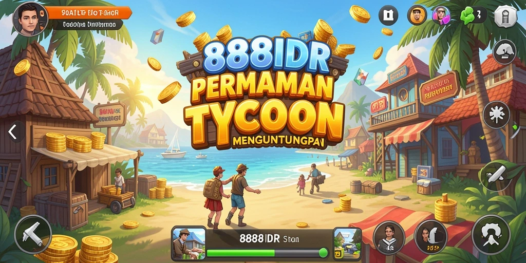 Screenshot gameplay 888IDR yang menunjukkan aktivitas manajerial.