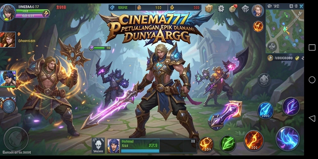 Tampilan aksi seru dari CINEMA777 dalam dunia ARPG.