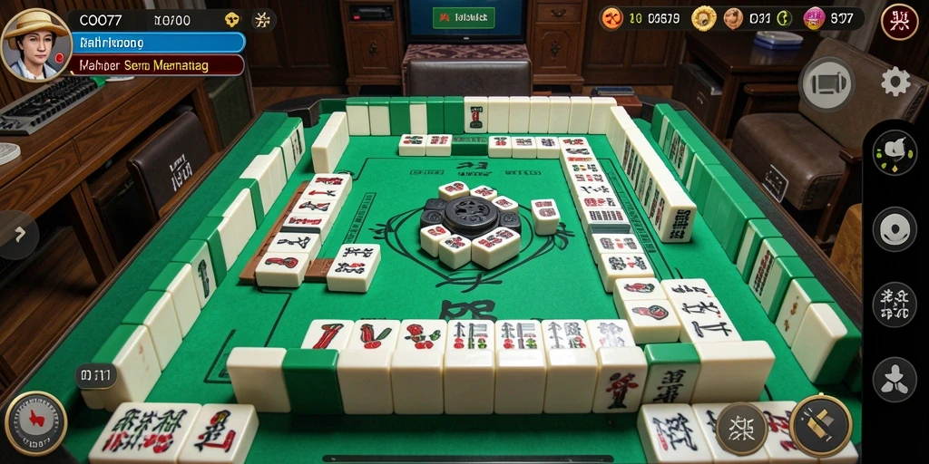 Tampilan gameplay seru dari COO77 dengan ubin Mahjong yang menarik.