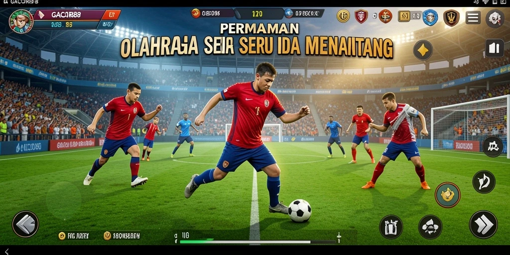 Tampilan menarik dari gameplay olahraga di GACOR88.