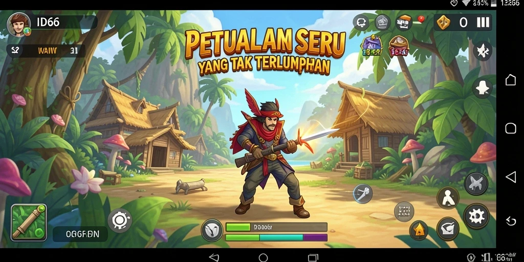 Tangkapan layar ID66 menampilkan gameplay Adventure yang penuh aksi dan eksplorasi.