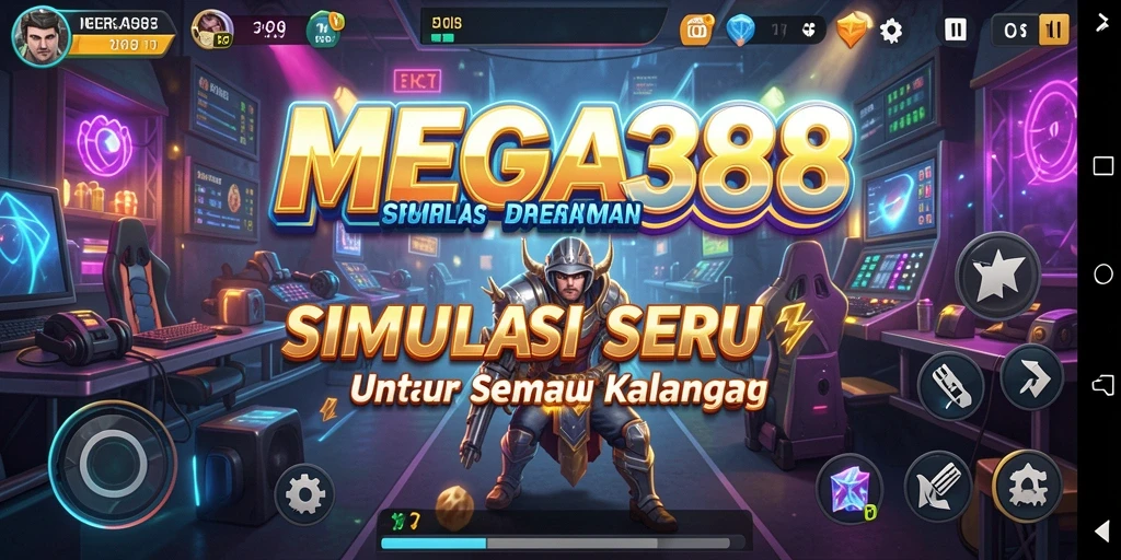 Screenshot gameplay MEGA388 yang menampilkan skenario seru dan interaktif.