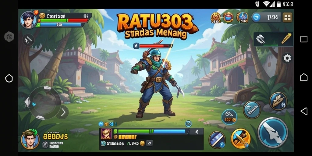 Tampilan gameplay strategis yang mendebarkan dan penuh aksi.
