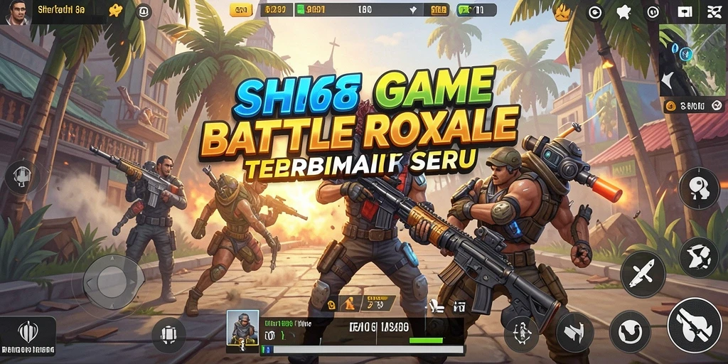 Tampilan gameplay seru di SHE888 Battle Royale.